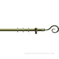 Hook shape head single curtain rod